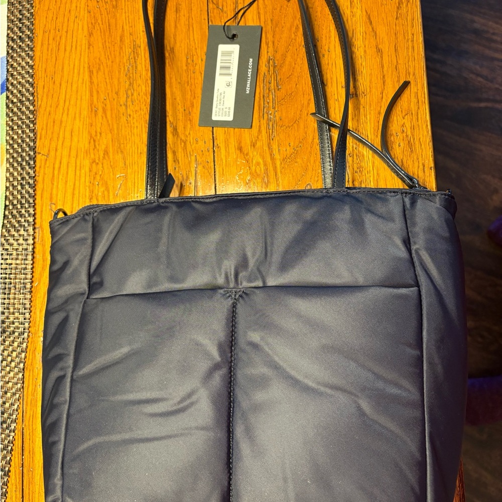 MZ Wallace  Blue Bowery Quattro Tote w/ Link Pouch  & protection bag